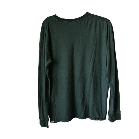 TAYLOR STITCH Men's simple green cotton hemp comfy shirt size M - Picture 3 of 3